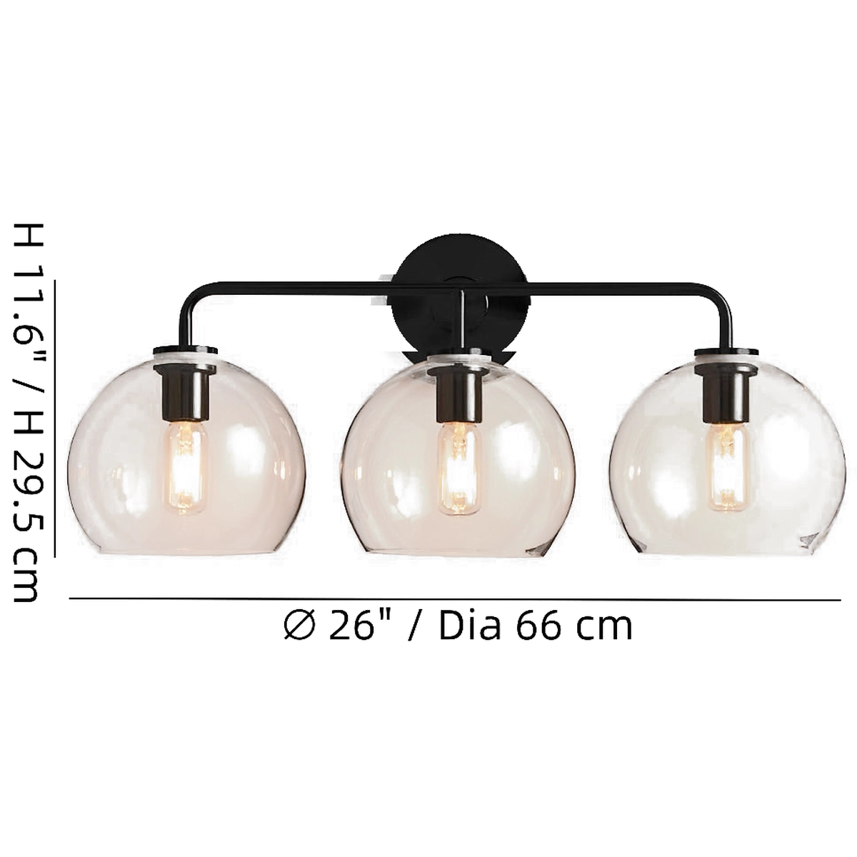 Orson wall sconce dimensions
