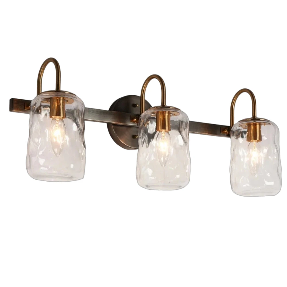 Blythe three-light wall sconce on white