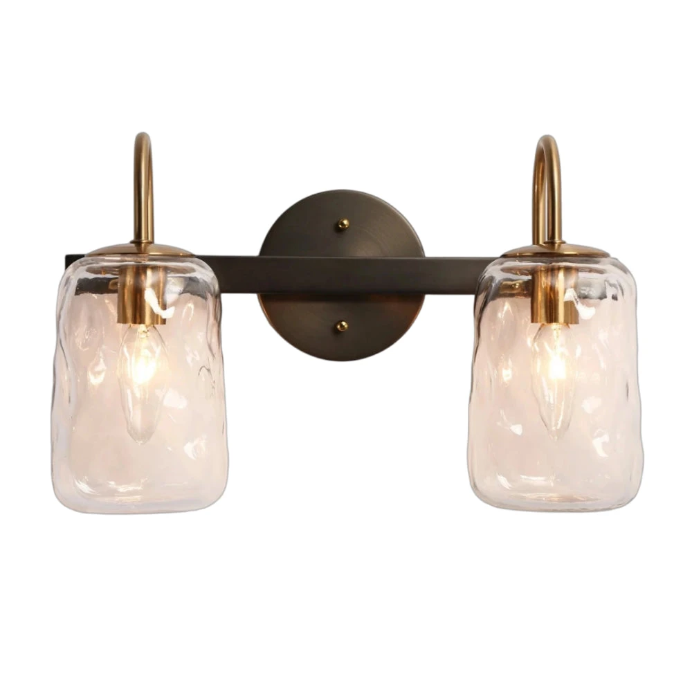 Blythe two-light wall sconce on white