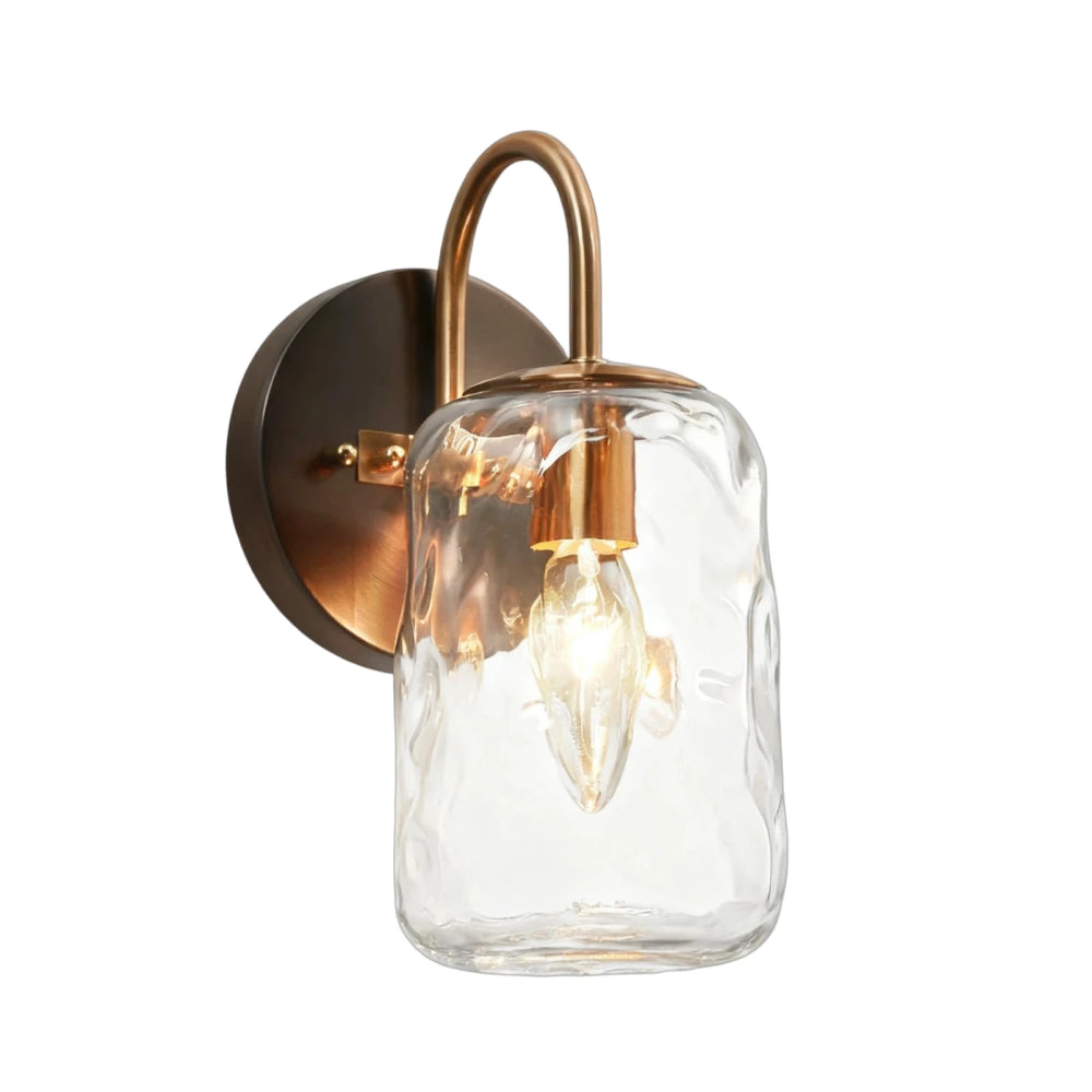 Blythe one-light wall sconce on white