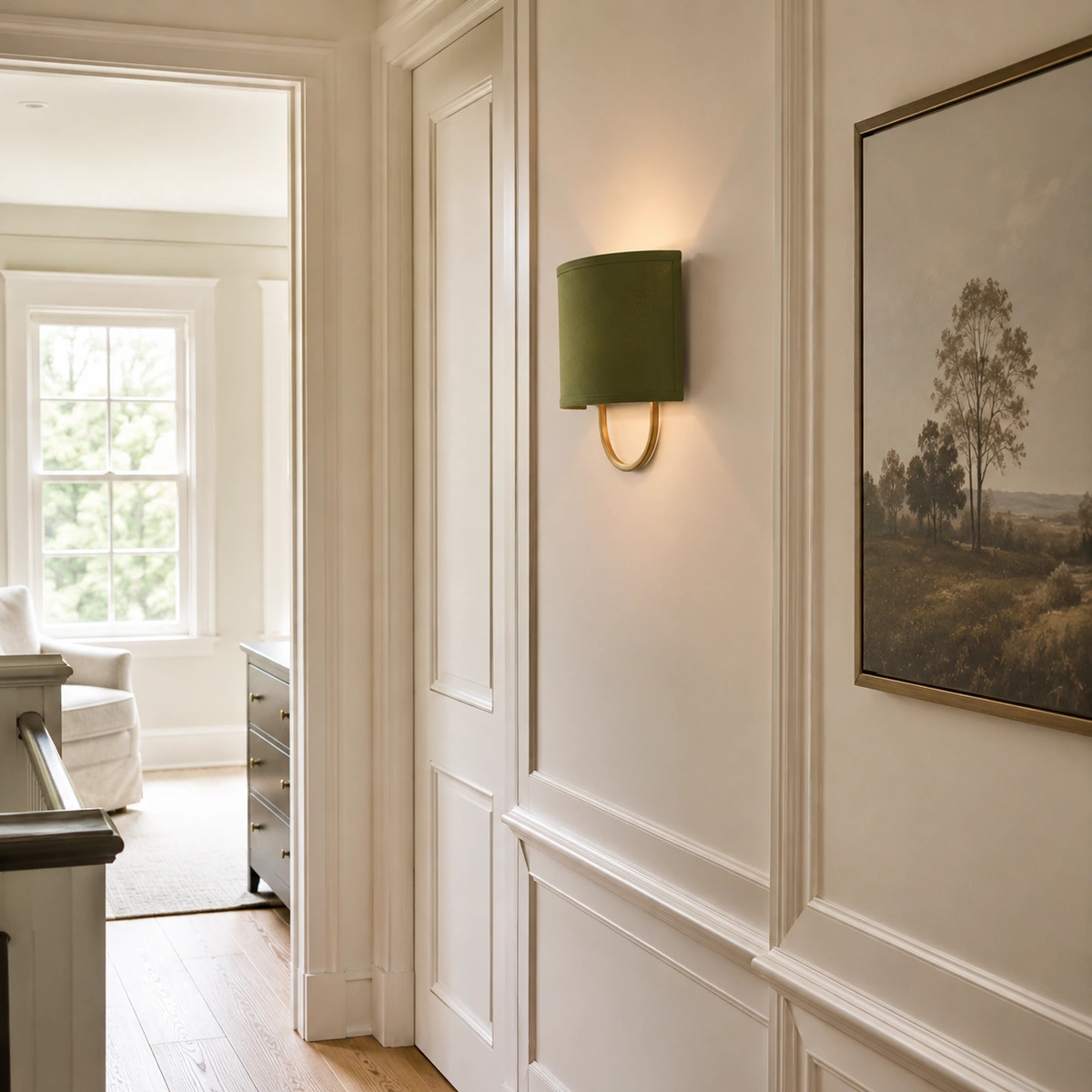 Green · Antique Brass · Hallway