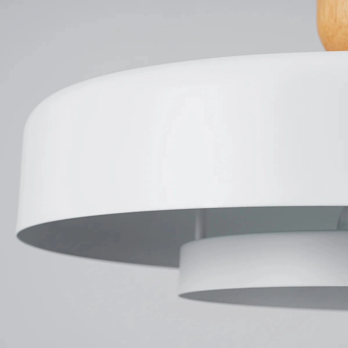 Close view of the rounded overlapping Praeth metal shades