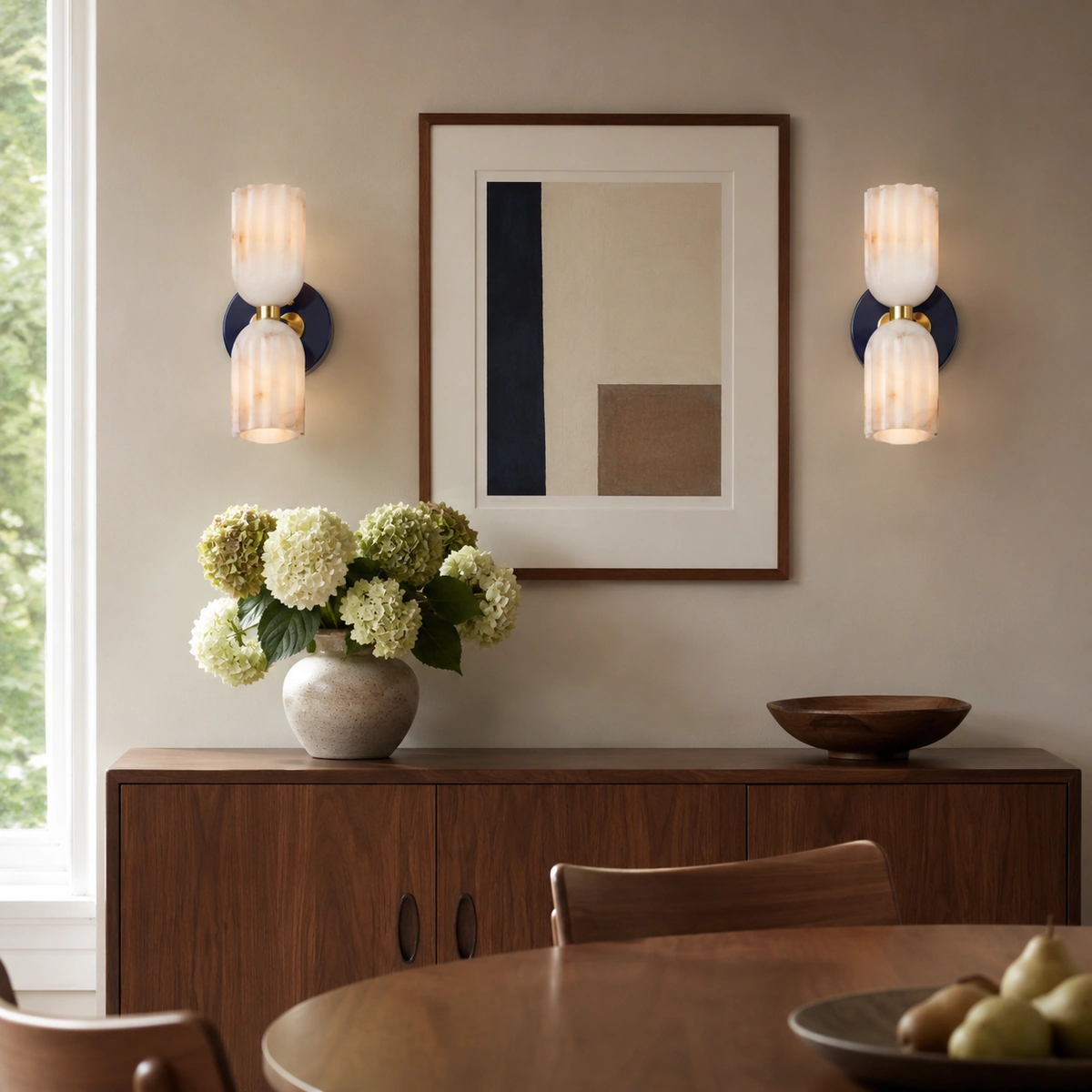Navy Blue and Brass - Dining Room