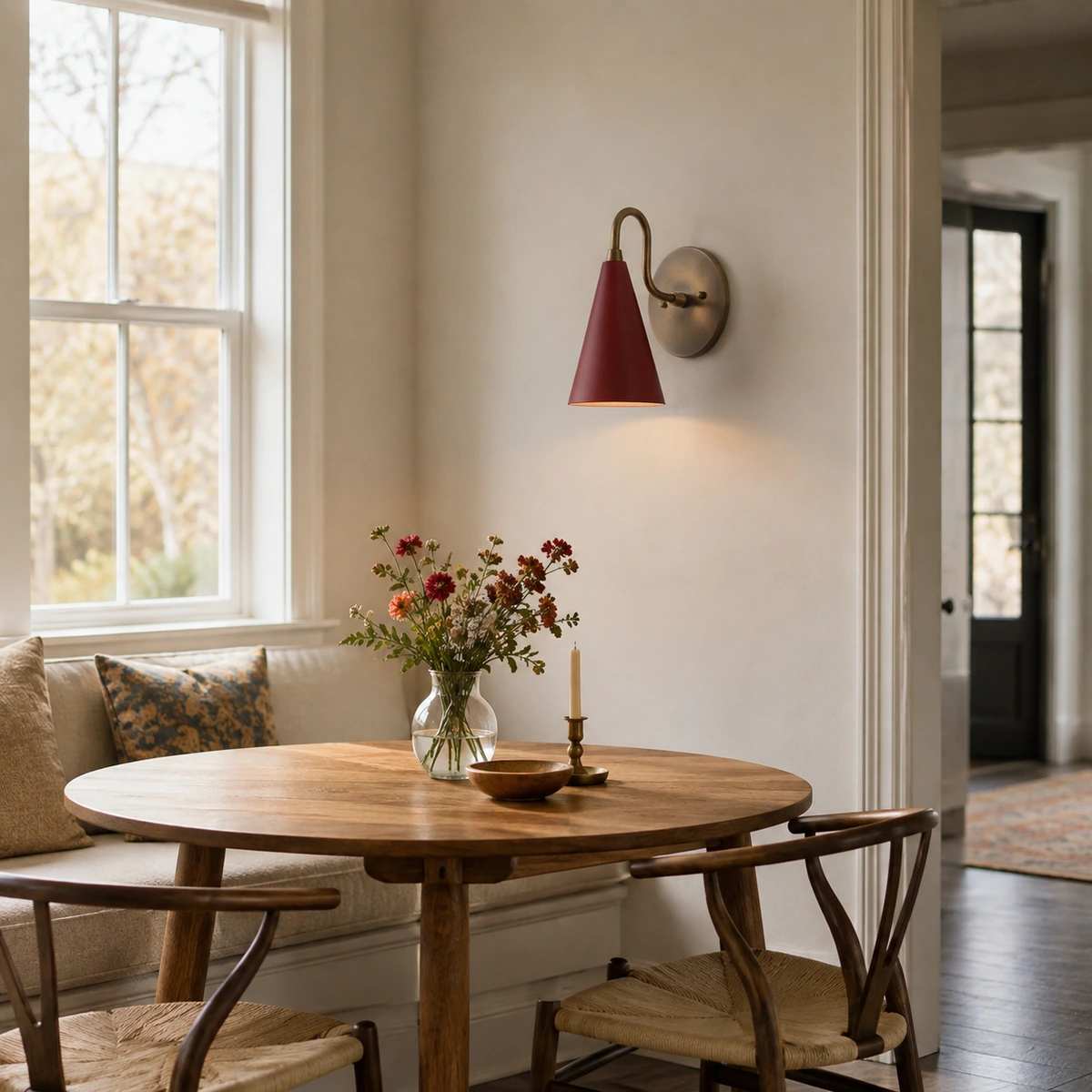 Dining alcove - Brick Red