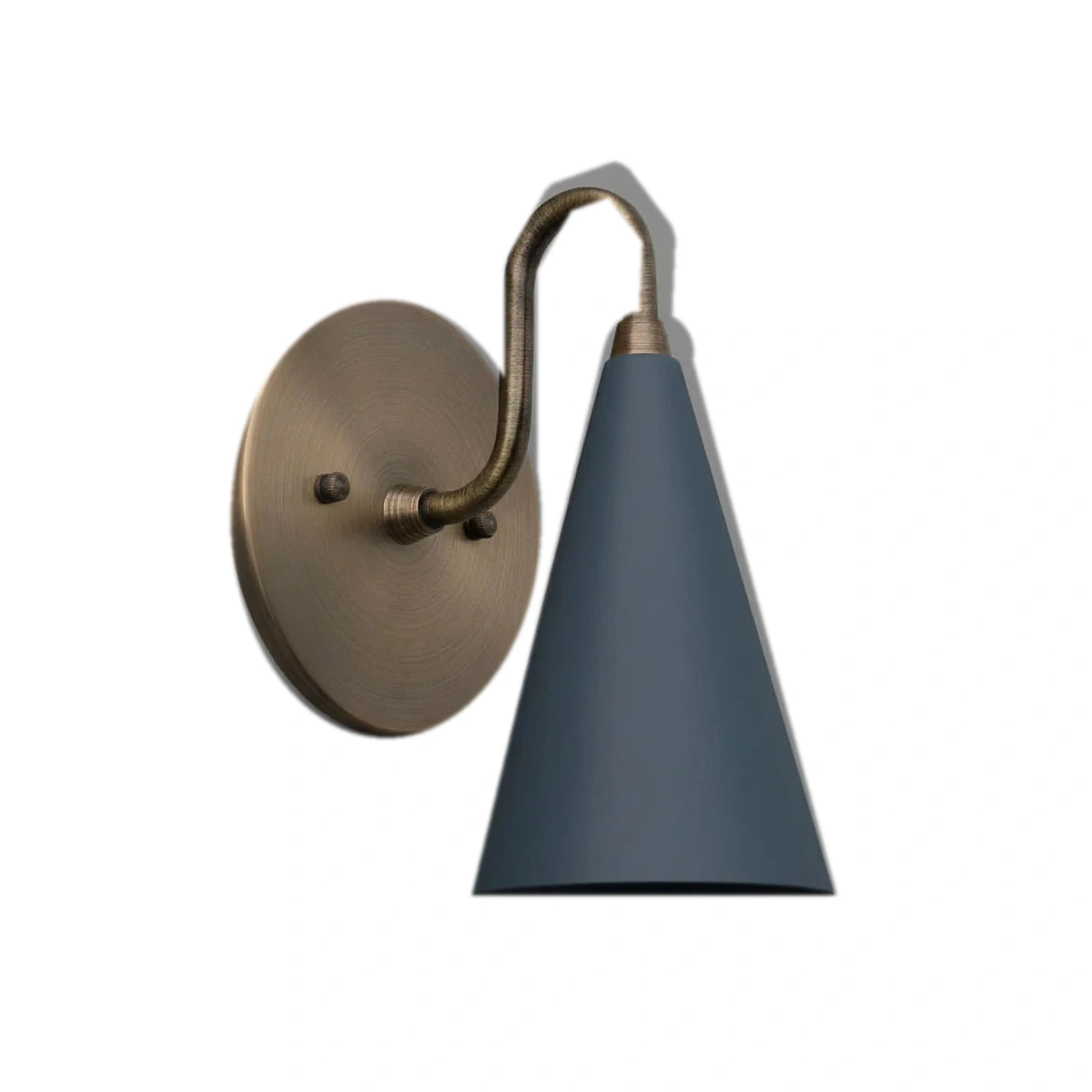Coal Blue / Antique Brass