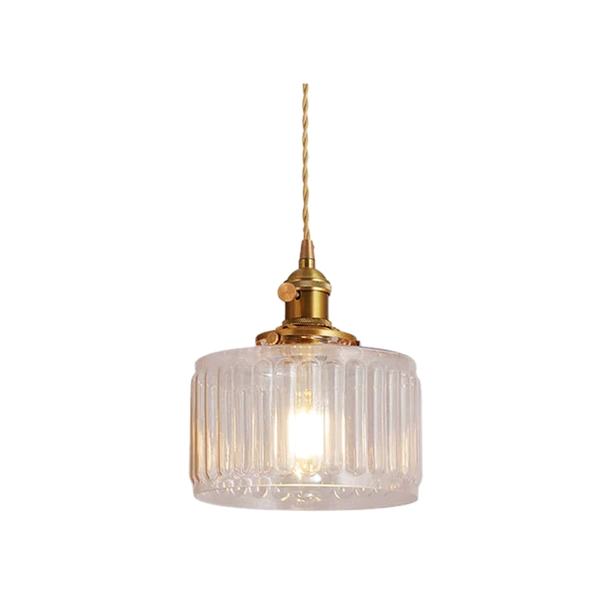 Ribbed clear glass