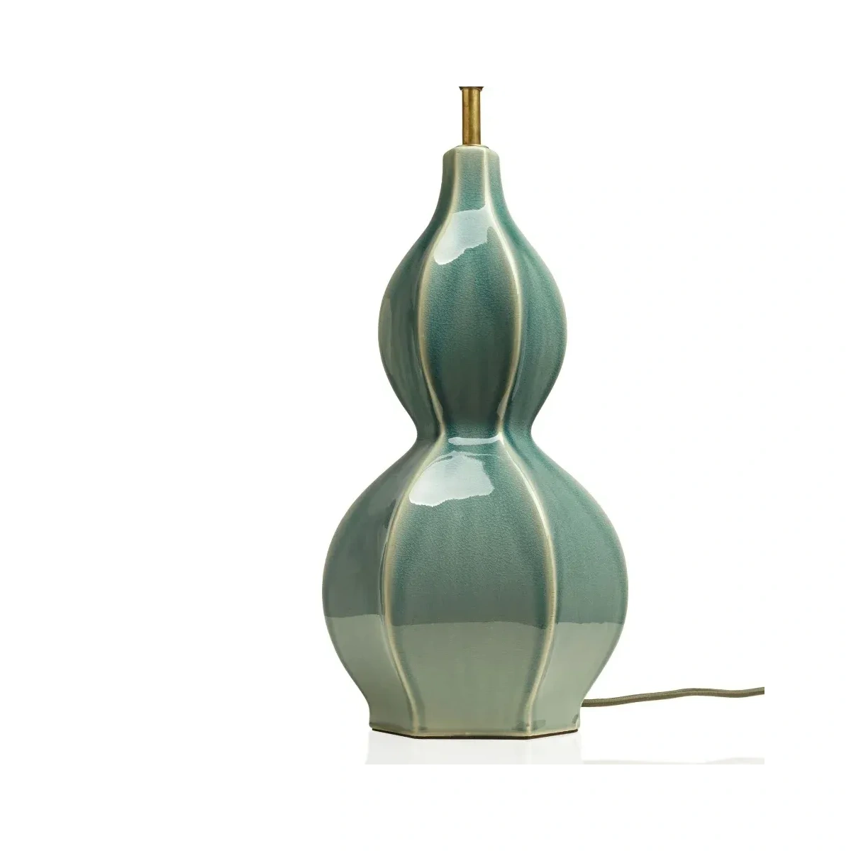 Glazed Green Ceramic Base