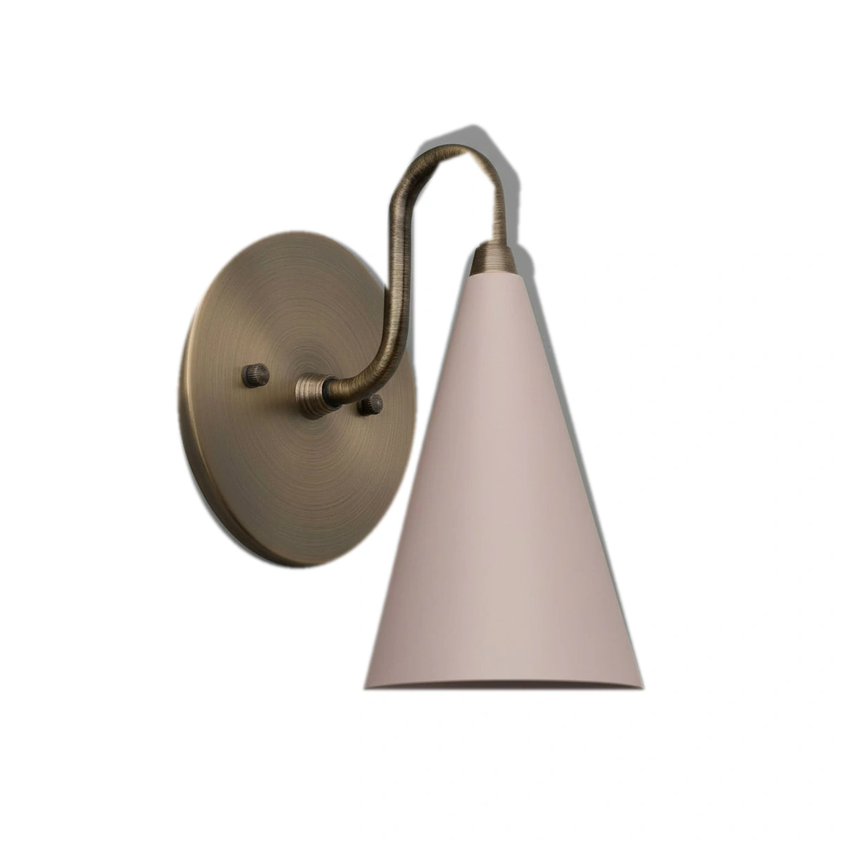 Mauve / Antique Brass