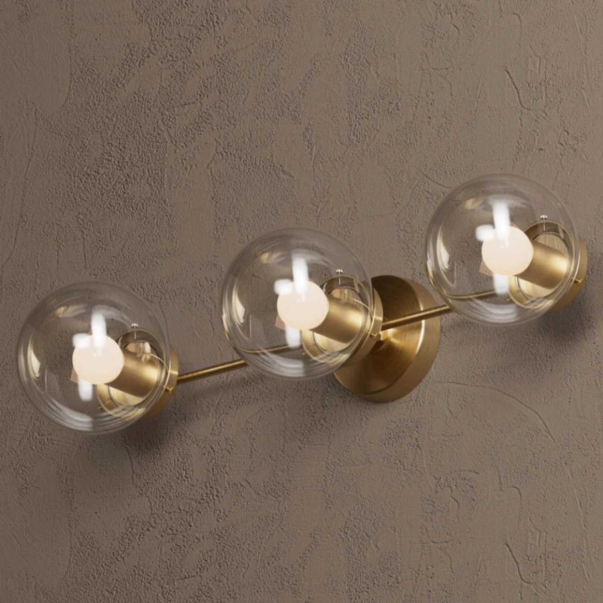 Antique Brass · Clear Glass