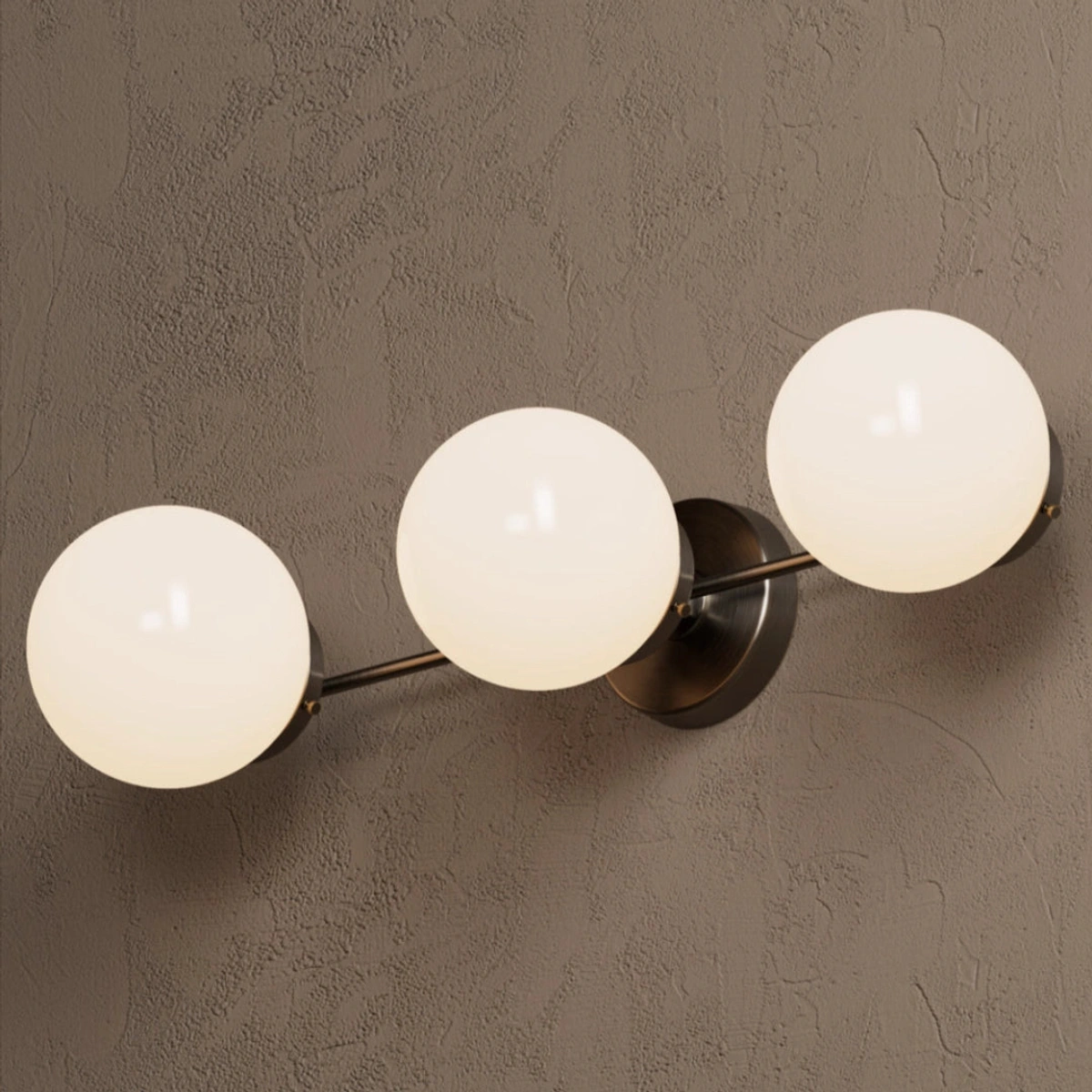 Blackened Brass · Opal Glass