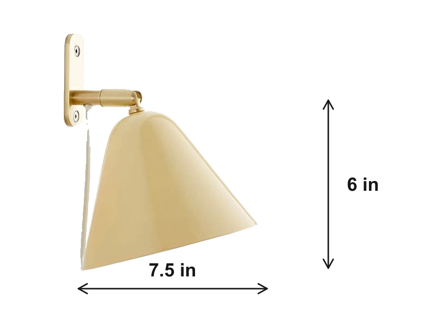 Phrike shade dimensions: 7.5 inches diameter and 6 inches high