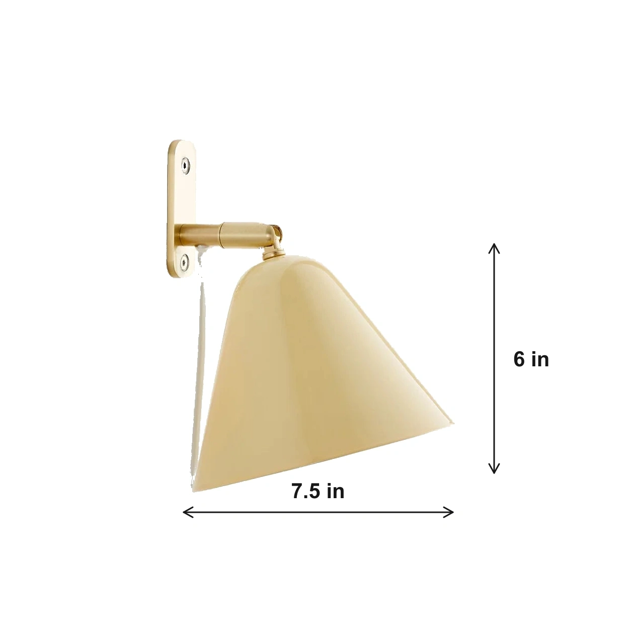 Phrike shade dimensions: 7.5 inches diameter and 6 inches high