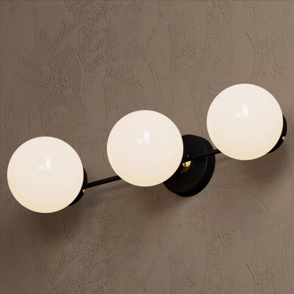 Black & Brass · Opal Glass