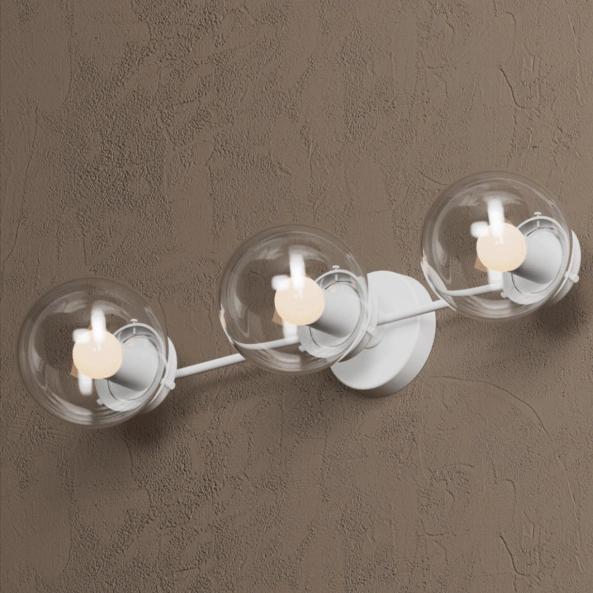 Matte White · Clear Glass