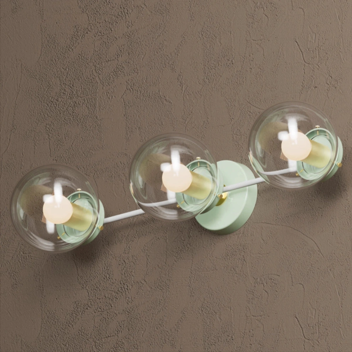 Mint Green · Clear Glass