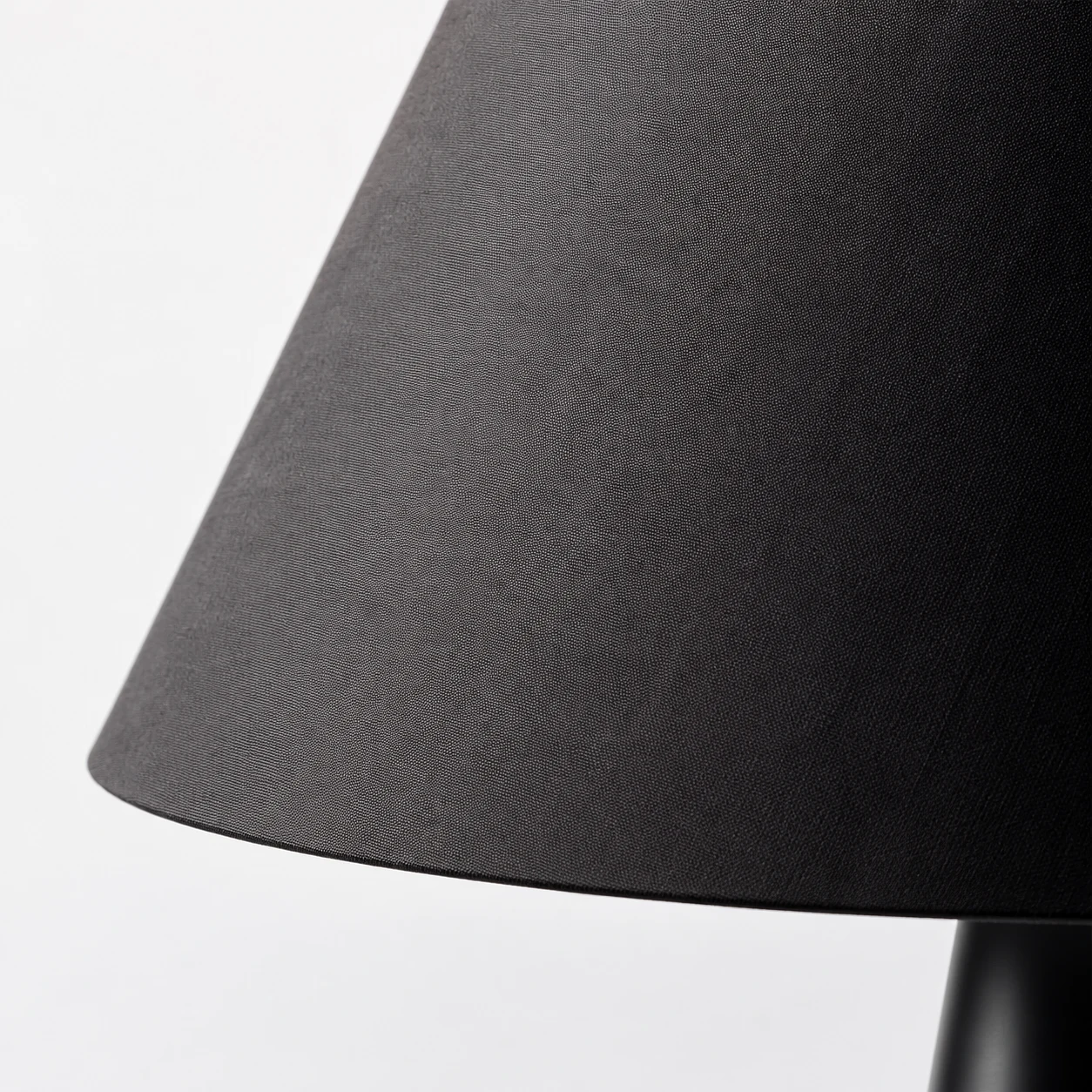 High-resolution close view of the opal glass shade on white