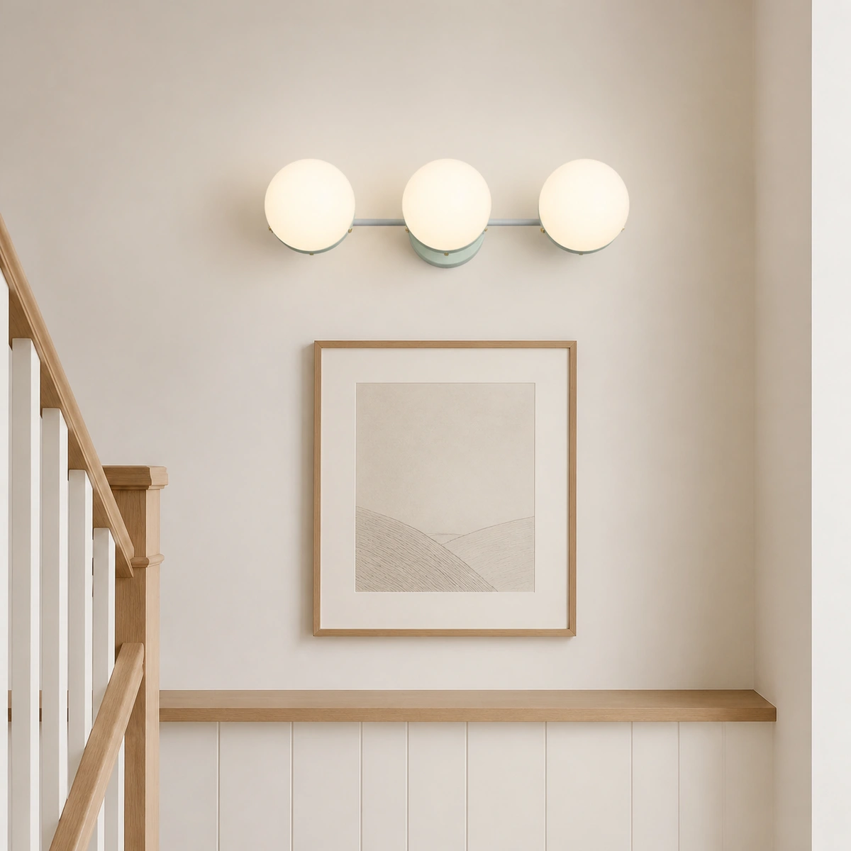 Stair Landing · Mint Green + Opal