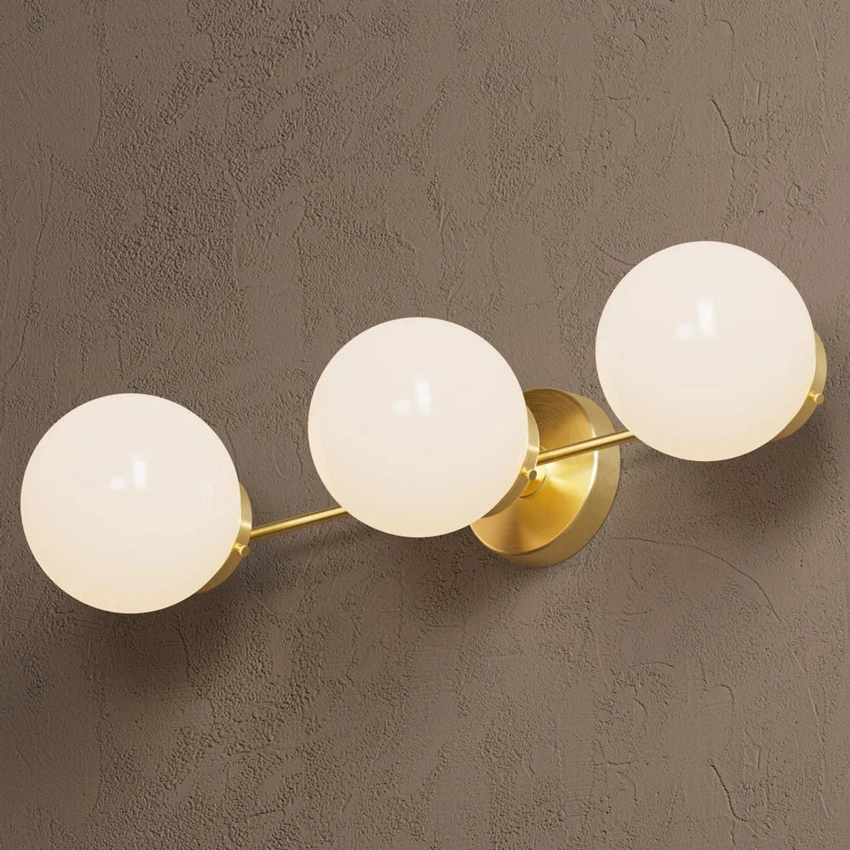Raw Unlacquered Brass · Opal Glass