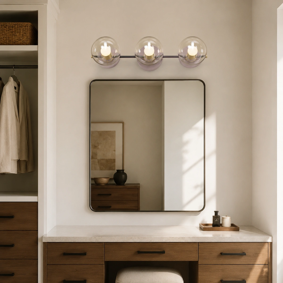 Dressing Room · Mauve + Clear