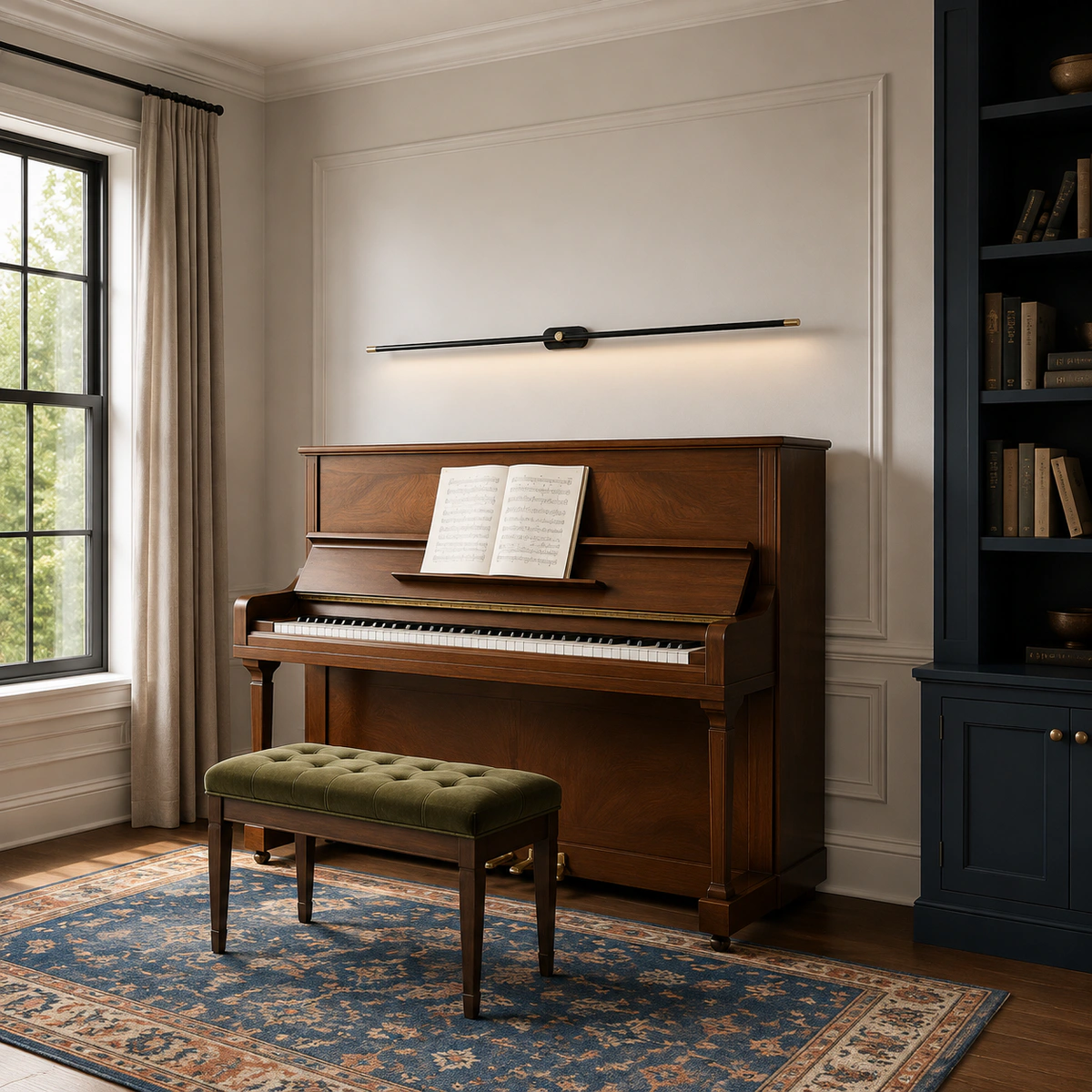 Black 38.5 in · Modern American Music Room