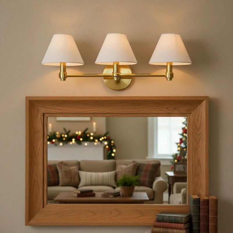 Everett wall sconce styled in a living room